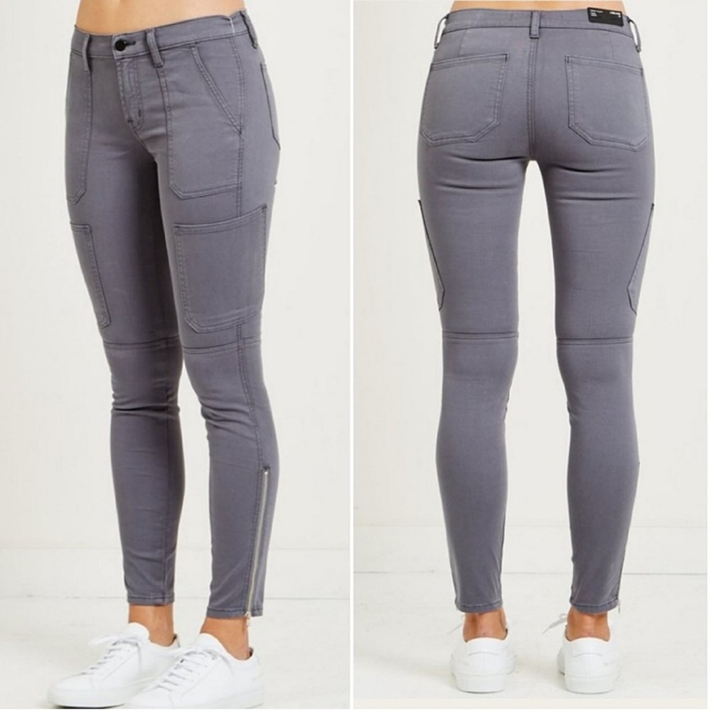 J Brand skinny utility cargo pants volcanic ash